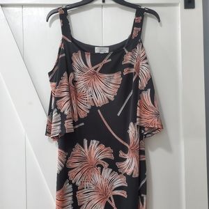 Black and Pink Flower Dress